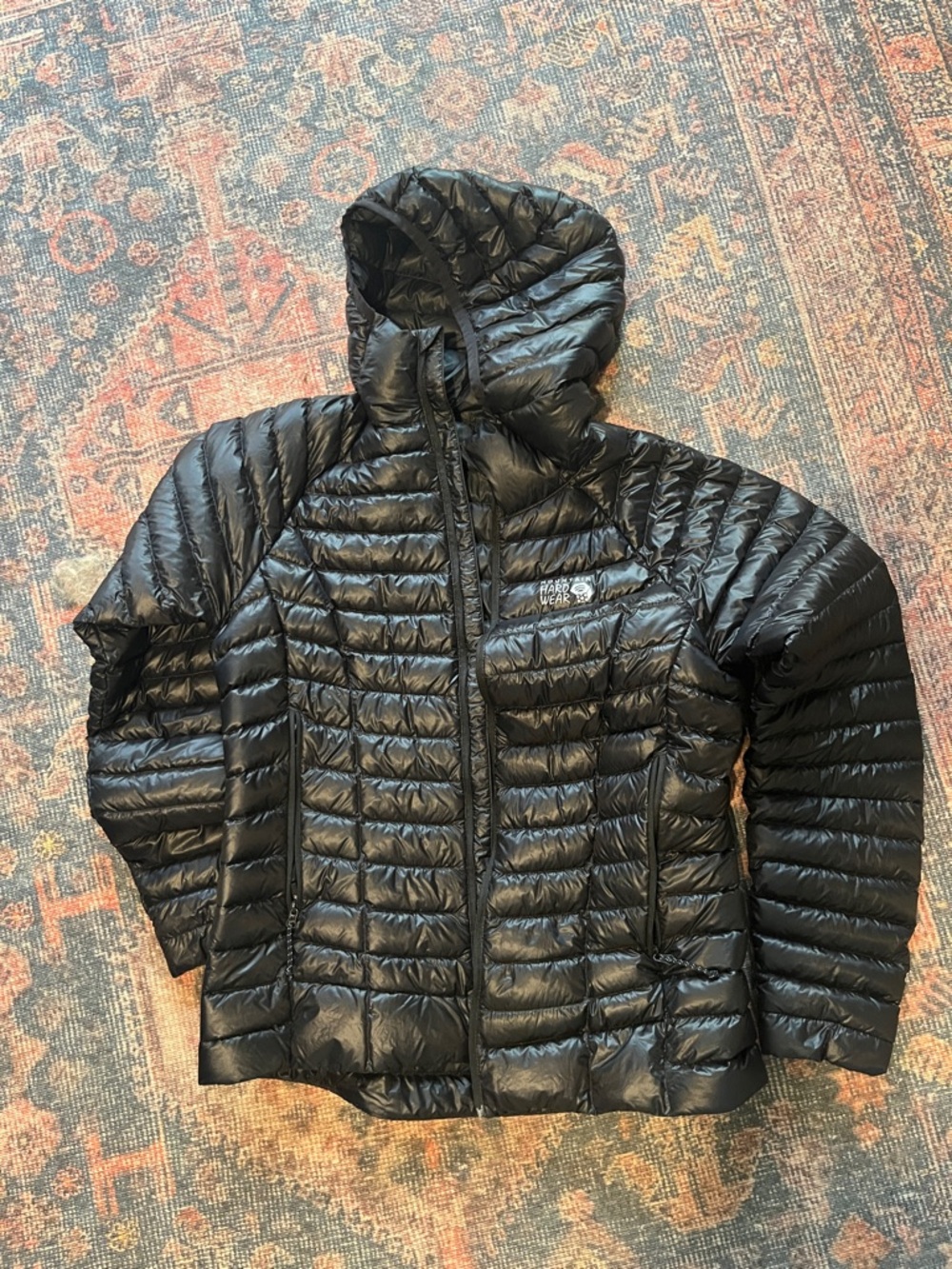 Mountain Hardwear Black Hooded Packable Women's Puffer Jacket
